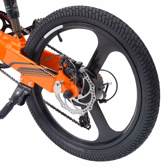 New Model Foldable 26inch 48V High Carbon Steel Lithium Battery Moutain Electric Bike with Light