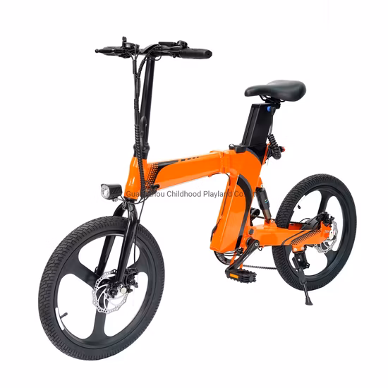 New Model Foldable 26inch 48V High Carbon Steel Lithium Battery Moutain Electric Bike with Light